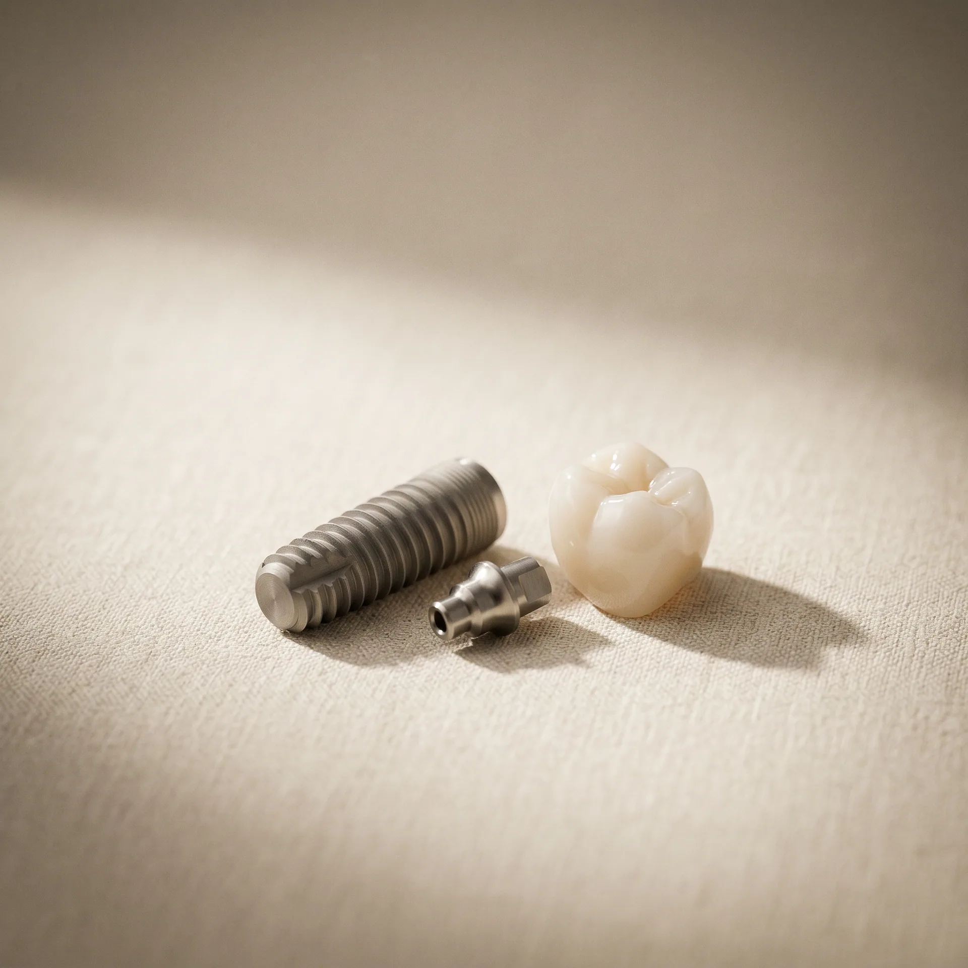 Implante dental unitario en Clínica MAKEDA Barcelona Sants-Hostafrancs — implante Straumann o Adin con corona definitiva desde 890€